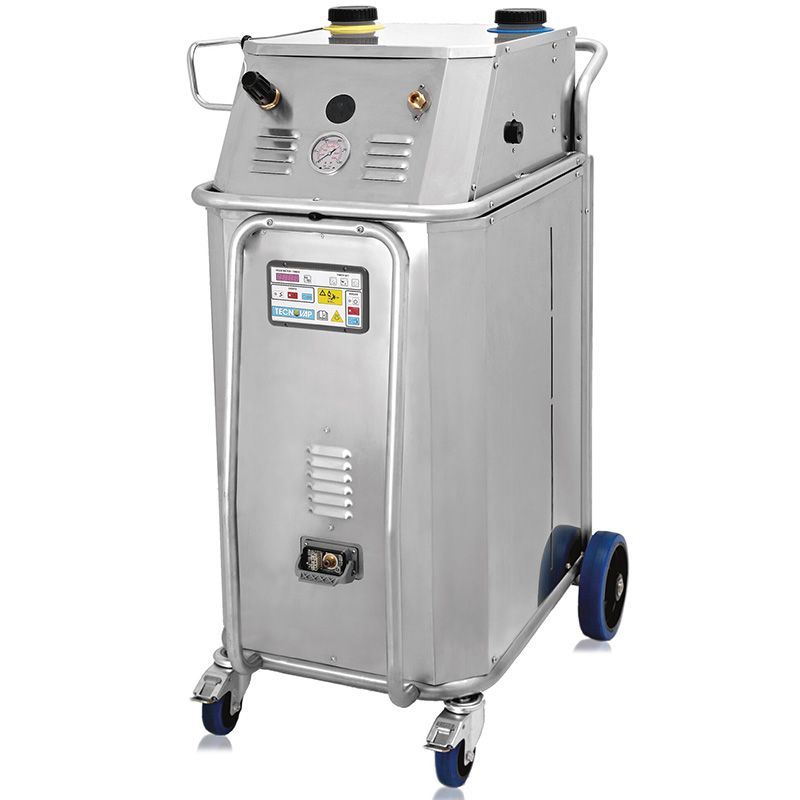 Steam Power - Nettoyeur vapeur industriel 36.1 kW - Générateur vapeur 10 bar triphasé avec carrosserie inox_0