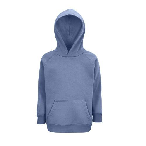 SWEAT PERSONNALISABLE ENFANT COTON ORGANIQUE BIO BLEU