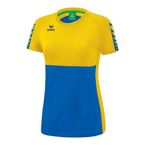 T-SHIRT FEMME - ERIMA - SIX WINGS ROY/JAUNE