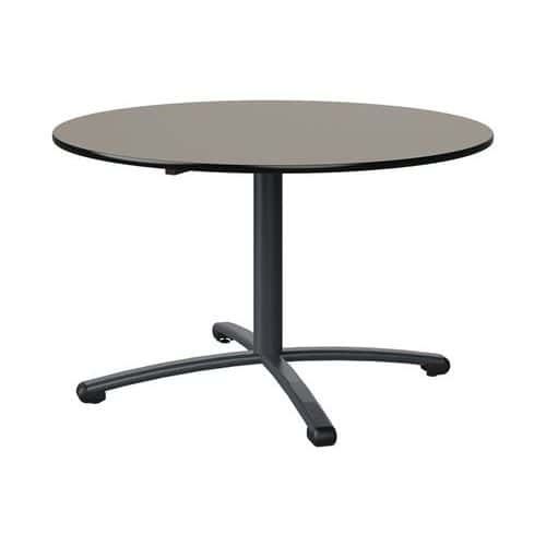 TABLE MALIBU Ø 120 T5 PC STRA GRIS U727/NOIR GRIS 7016