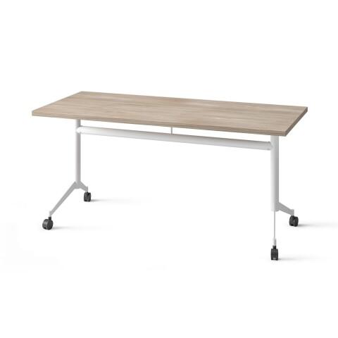 TABLE RABATTABLE POLLY L.160 X P.70 CM PLATEAU ORME - BLANC