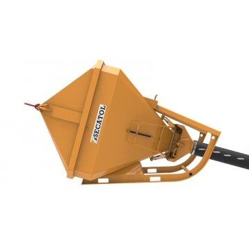 Tic PF V2 - Benne à béton couchée avec cône anti-souillure et tuyau de 3m_0