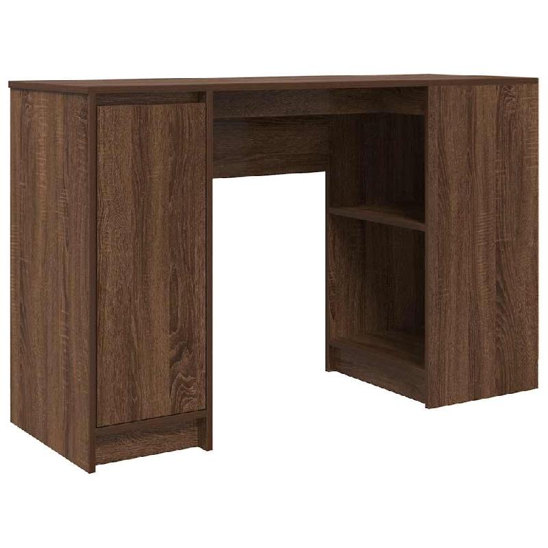 VidaXL Bureau chêne marron 120x42x76 cm bois d'ingénierie Modèle Vega Master Edge - 861820_0