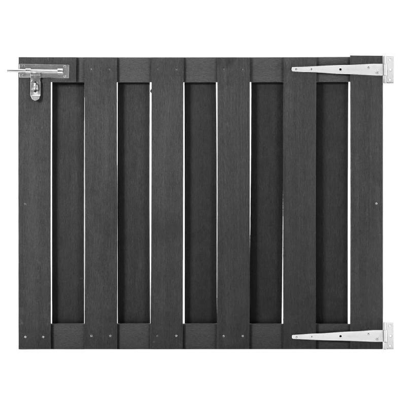 Vidaxl portillon wpc 100x80 cm gris 49082_0