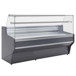 Vitrine-comptior à verre droit pour charcuterie en noir - 1985x940x1235 mm - 1270 W 230/1V - 24X05199 Eurast - noir multi-matériau 24X05199_0
