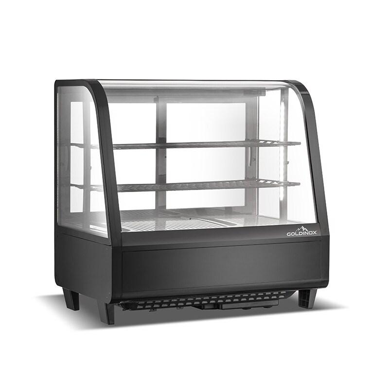 Vitrine réfrigérée positive de comptoir noire 100 Litres Full Black PREMIUM - GOLDINOX - inox 3701770829668_0