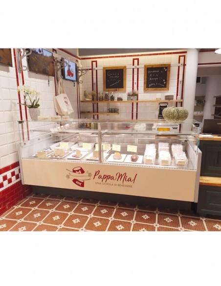 Vitrine canalisable - viande, traiteur, produits laitiers/fromage - Vitrines Onyx 90-R - Référence: ONYX-90-R-1500-SG_0