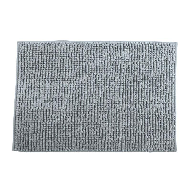 WellHome - Tapis de bain en microfibre 50x80cm couleur gris clair - Oruga - gris WH17179_0
