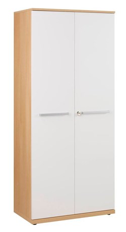 ARMOIRE HAUTE DE BUREAU 2 PORTES SLIVER CHÊNE L.80 CM