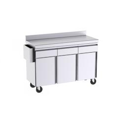 Mobilier d'Appoint pour Terrasse Sans Dosserets Latéraux - 3 Tiroirs et 3 Portes - Distform - 641094803711_0