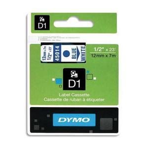 Ruban de transfert thermique Dymo D1 bleu/blanc 12mmx7m pour étiqueteuses LabelManager 1000/1000+/2000/3500/4500/5000/5515_0