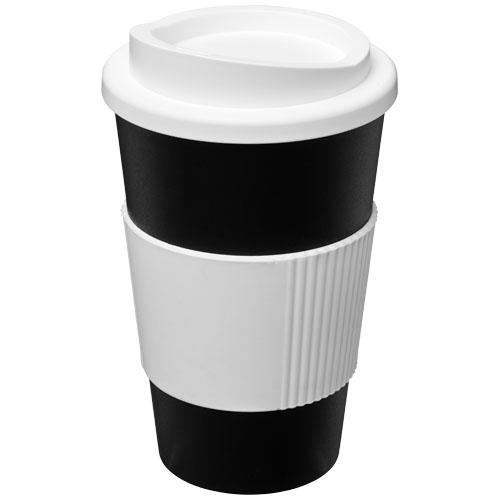 Gobelet isolant Americano® 350 ml - bandeau antidérapant en silicone - double paroi - fabriqué au Royaume-Uni_0