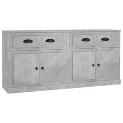 Helloshop26 - Buffet bahut commode armoire meuble de rangement organisateur cuisine salle de séjour salons lot de 2 bois 02_0036871 - 3000213096651_0