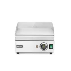 Hendi Plaque de gril lisse Modèle de table avec égouttoir amovible en acier inoxydable - argenté inox 154922_0