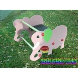 Jeu sur ressort - figurines 2 places - à partir de 2 ans - idéal pour écoles et parcs_0