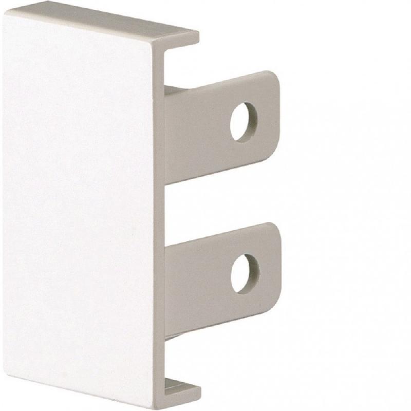 Lot de 2 embouts blancs pour moulure - H 4.3 cm x P 2.8 cm - PVC - Accessoires de finition_0