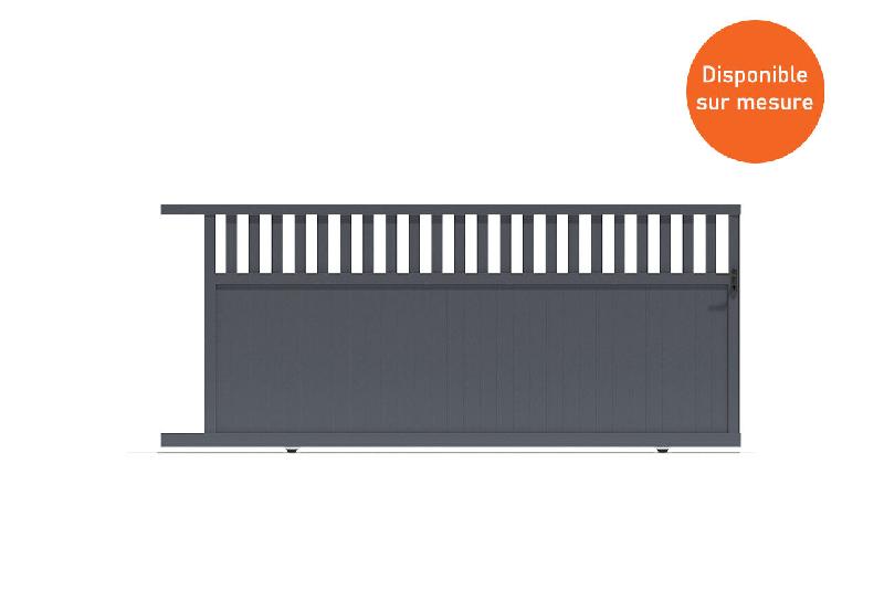 Portail coulissant semi plein - 4500 / 1900_0