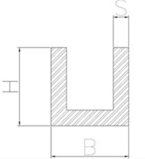 Profilé aluminium en U - Profilati Alluminio - Alliages 1050, 1070, 3103 et 6060_0