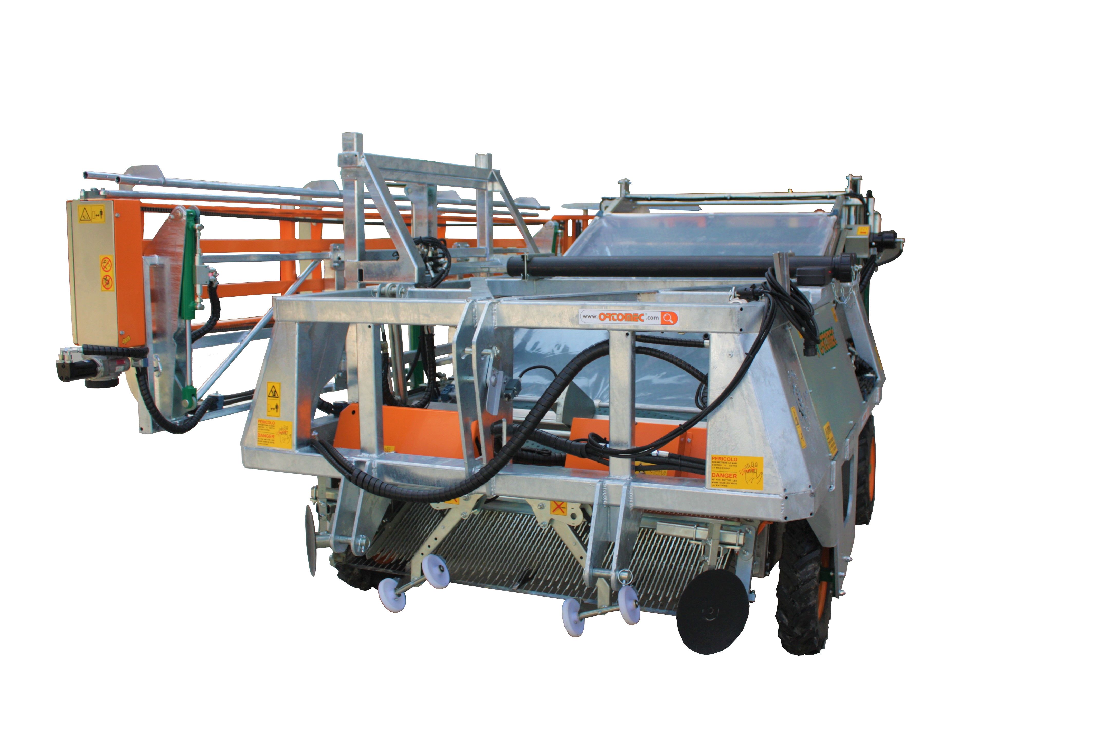 Récolteuse MAGIC MÂCHE - Ortomec SRL - montée sur tracteur avec système No Stop et NEW HERBEX_0