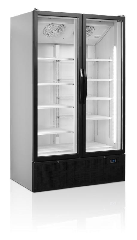 Réfrigérateur 2 portes à porte battantes vitré positif professionnel - 1200x735x1990 mm - FS1202H_0