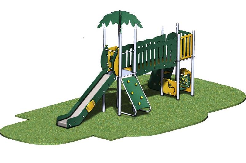 Structure de jeux inox - 2 tours - Gamme Oasis - OA21202I - Âge minimum: 2 ans - Capacité: 20_0