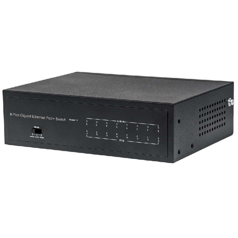 Commutateur Gigabit Ethernet PoE+ à 8 ports - 60W PoE, Desktop - Bravour®_0