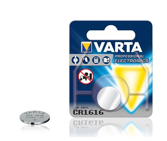 VARTA - Pile bouton lithium dioxyde de manganèse (Li/MnO2) CR1616 - 55 mAh - 3V - 16mm de diamètre_0