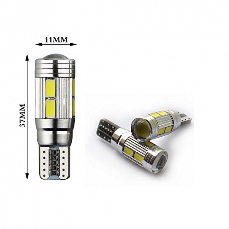 Veilleuses LED T10 W5W haut de gamme CANBUS 8W Cree - Blanc - T10-094-W /2_0