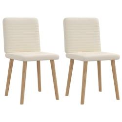 VidaXL Chaises à Manger Lot De 2 Lin - beige 4101155_0