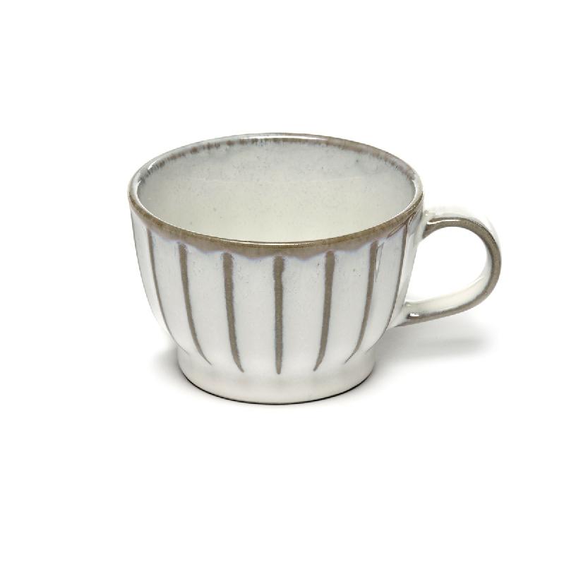 TASSE À CAFÉ BLANC GRÈS 15 CL Ø 8,5 CM INKU SERAX