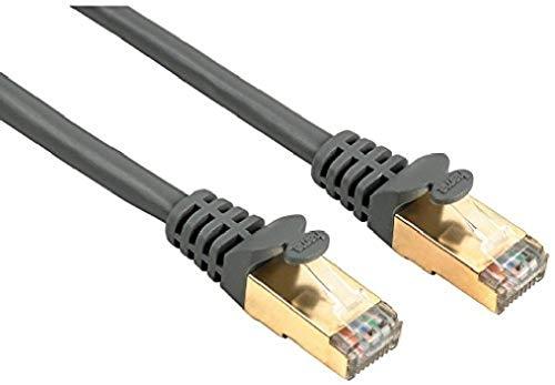 Câble réseau RJ45 droit Cat. 5e STP 10m - Hama 00041898 - Compatible Gigabit et blindé contre interférences_0