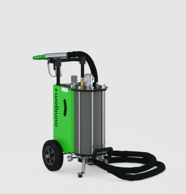 Aérogommeuse avec réglage de pression pour pouvoir adapter la vitesse de projection d'abrasif - MINIGOM_0