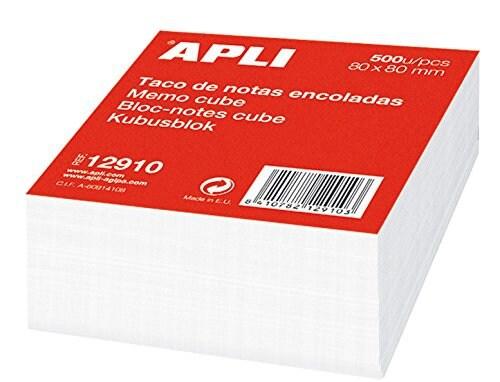 Apli Bloc de 500 feuillets 90x90mm 70 g/m², blanc - 8410782129103_0