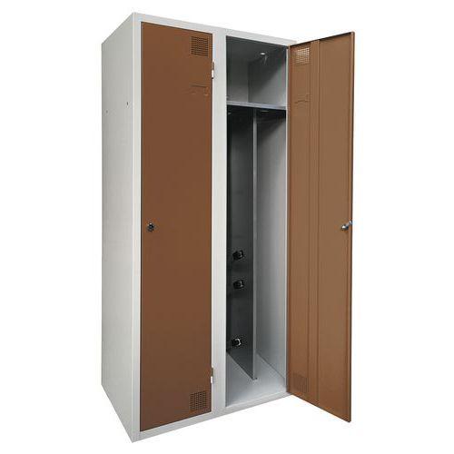 ARMOIRE SÉCHANTE INDUSTRIE SALISSANTE - 2 COLONNES - À CLÉ - AKAZE