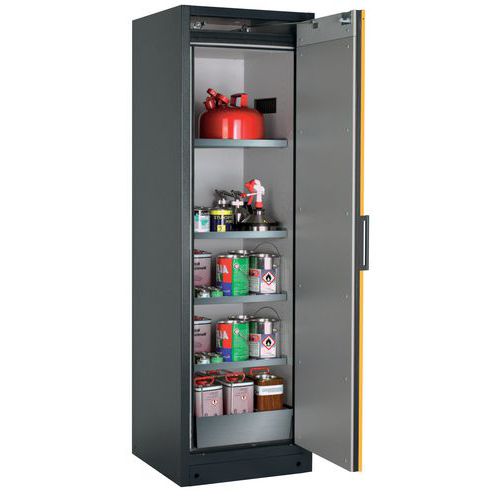 ARMOIRE QCLASSIC90-BAC-599-DROITE-ACIER-CAILLEBOTIS-JAUNE-4