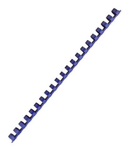 BAGUETTE RELIURE ANNEAUX PLASTIQUE 12 MM PAVO BLEUE - BOÎTE DE 100