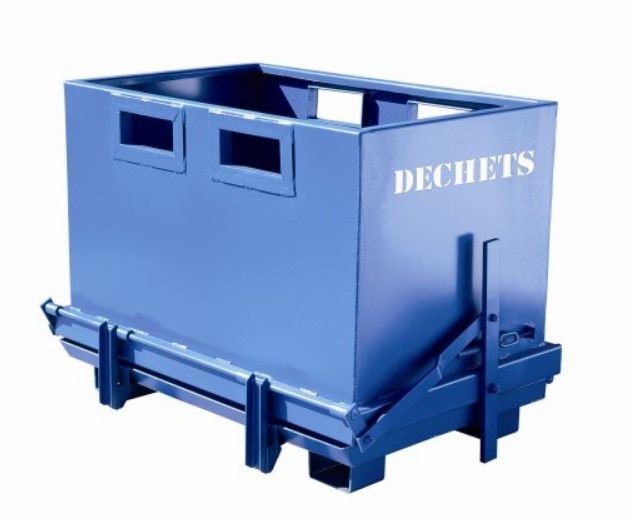 Befo18x0n - Benne à fond ouvrant - Manuest Concept - 1800 litres - ouverture automatique et options disponibles_0