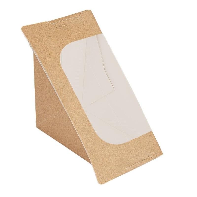 Boîte 3 sandwichs à fenêtre The Pack carton nano 12.4x12.4x8.3cm - par 500_0