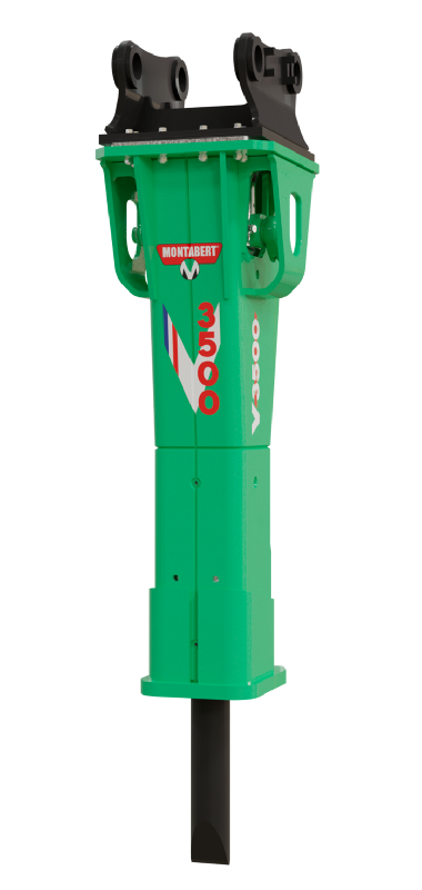 Brise-roche hydraulique V3500 - MONTABERT - Protection contre la frappe à vide et surdébit_0