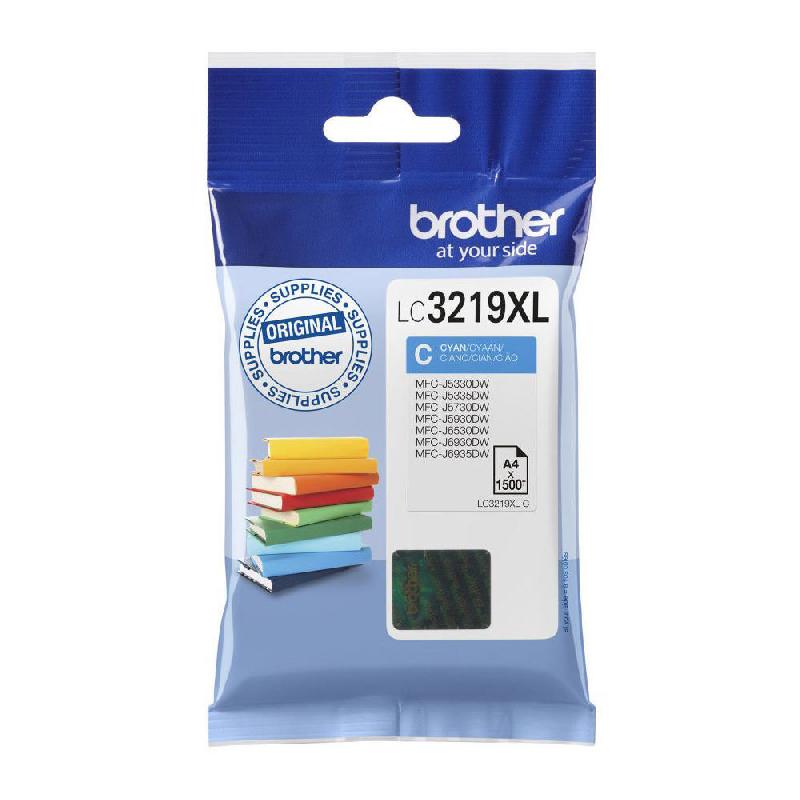 BROTHER LC-3219XLC - XL - CYAN - ORIGINALE - BLISTER - CARTOUCHE D'ENCRE - POUR BROTHER MFCJ6530; INKVESTMENT BUSINESS SMART PRO MFC-J6935