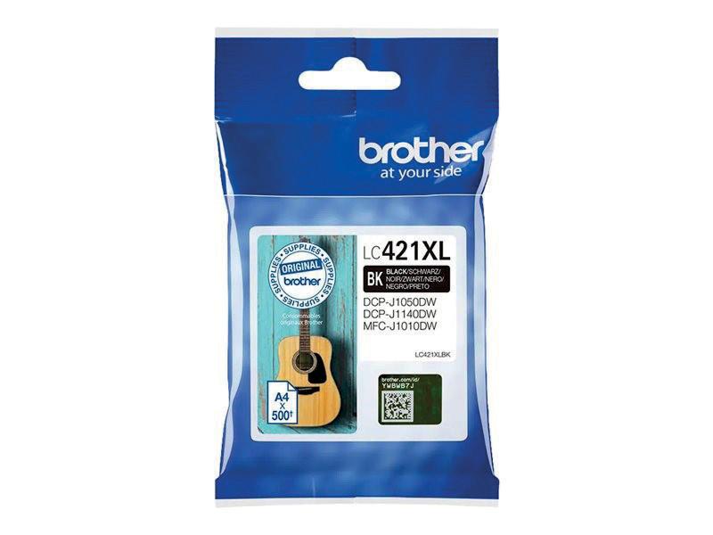 BROTHER LC421XLBK CARTOUCHE D'ENCRE ORIGINALE GRANDE CAPACITÉ - NOIR