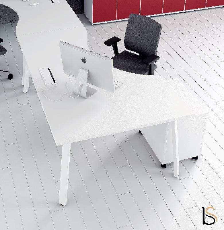 Bureau compact Ogi A - MDD - Blanc 9010, Blanc, Gauche_0