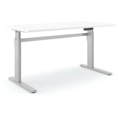 BUREAU RÉGLABLE ALUFORCE PRO 150 M - 180X80CM - ARGENT BLANC - ACTIFORCE