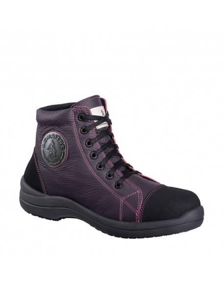 Chaussure de sécurité femme haute Libert'in - cuir souple - semelle Parabolic - coloris féminins - CH0010_0