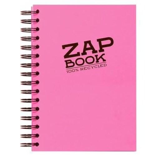 Clairefontaine Lot de 5 Cahier spiralé Zap Book de 160 feuilles de papier croquis blanc, 80 g/m², A5 - 3329680083606_0