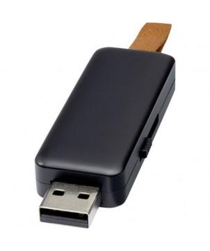 CLÉ USB LUMINEUSE GLEAM 16 GO - NOIR - CLÉS USB PUBLICITAIRES PERSONNALISÉES
