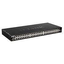 D-Link DGS-1520-52/E - Commutateur réseau géré L3 10G Ethernet (100/1000/10000) - 50 ports RJ-45 - 1U - Capacité 176 Gbit/s - Noir_0