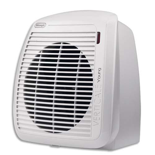 Delonghi radiateur soufflant 2000w, thermostat ajustable - dimensions : l23,8 x h25,4 x p17,7 cm blanc_0