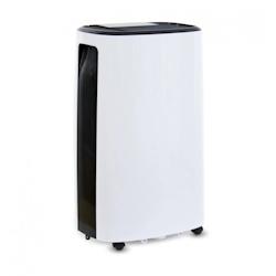 Déshumidificateur portable,débit d'air 250 m³/h,capacité déshumidification 24 L/24h à 30°C / 80% humidité relative,plage de fonctionnement de_0
