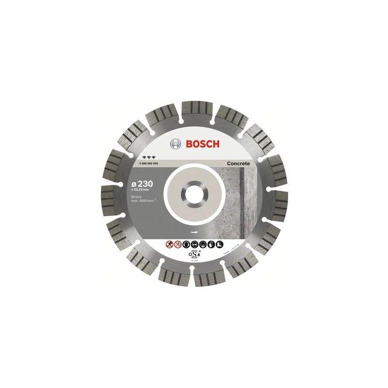 Bosch 2608602202 Disque à tronçonner diamanté 125 x 22,23 x 1,6 x 7 mm